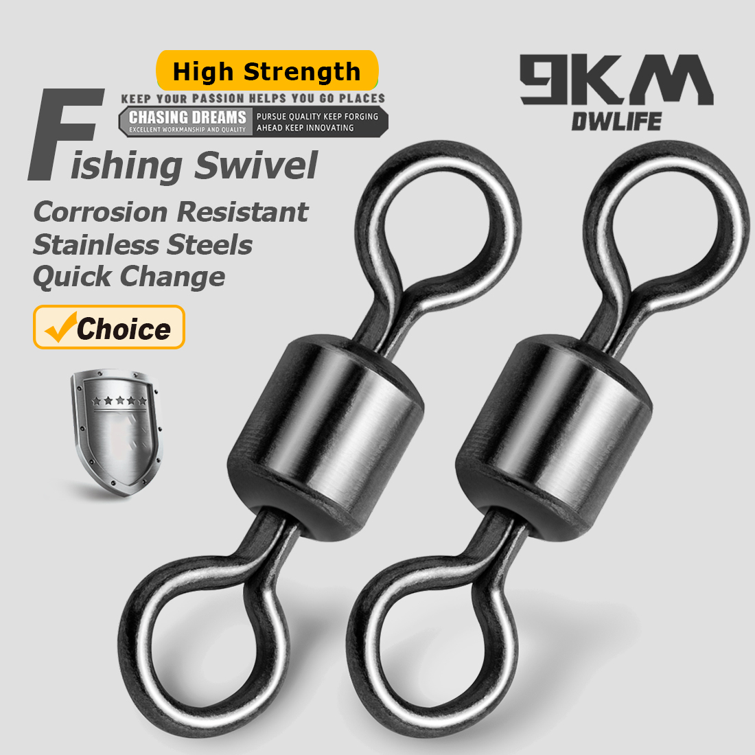Fishing Hook Offset - Рыболовный катящийся ствол, вертлюг, 50 шт.,