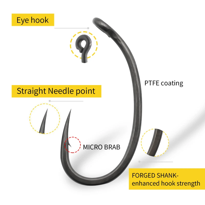 10 шт., крючок для ловли карпа – обзор и цена Fishing Hook Assortment