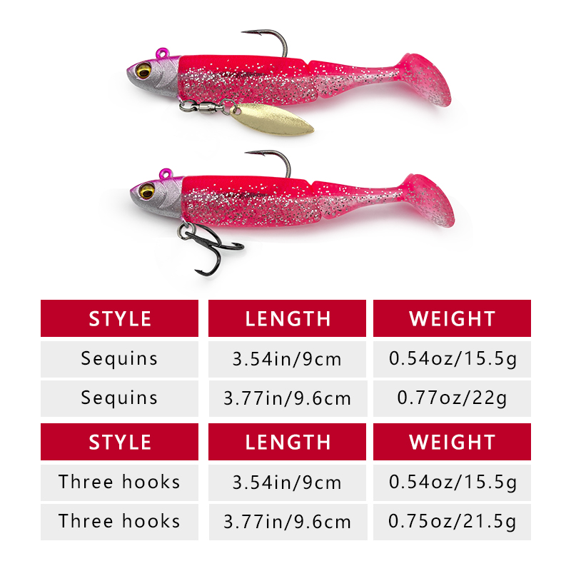 6 шт. рыболовных приманок с св – обзор и цена Fishing Hook Treble