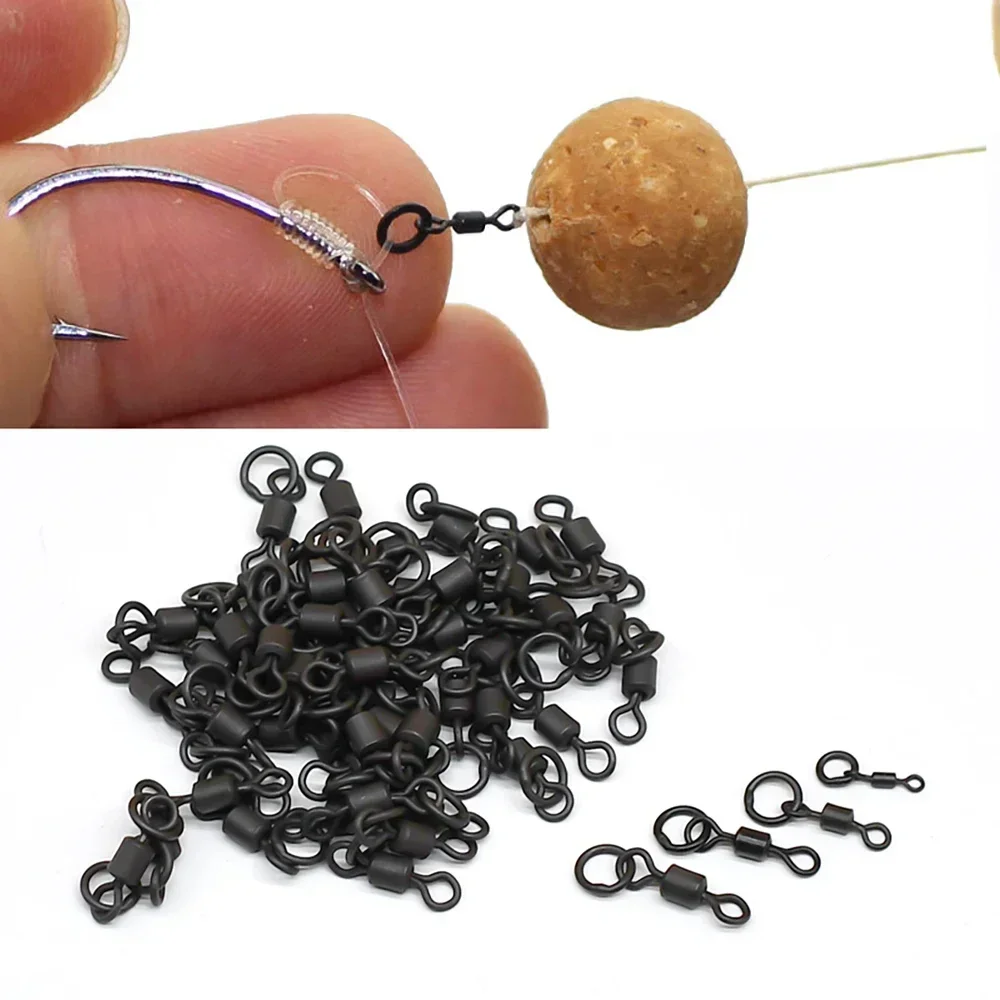 50 шт. микро-вертлюжков с гибк – обзор и цена Fishing Hook Size
