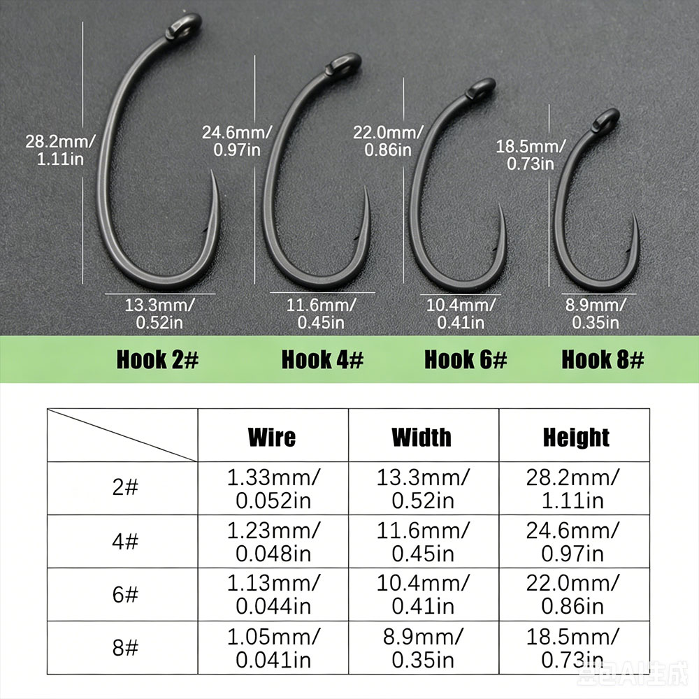 10 шт. крючок для ловли карпа  – обзор и цена Fishing Hook Assortment